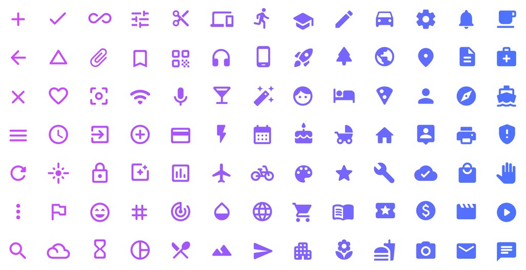 Google Material Icons App Extension