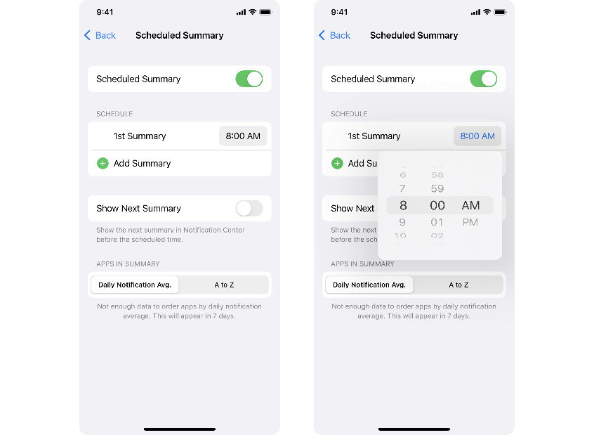 iOS Time picker - Compact
