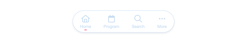 The indicator has its own color