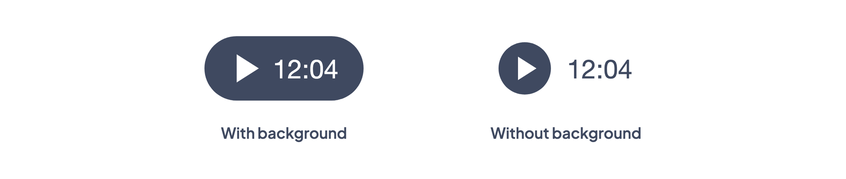 On a background block, and integrated without one