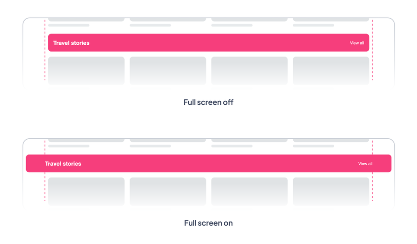 Full screen off, then on