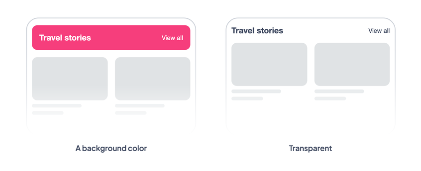 A background color, then transparent