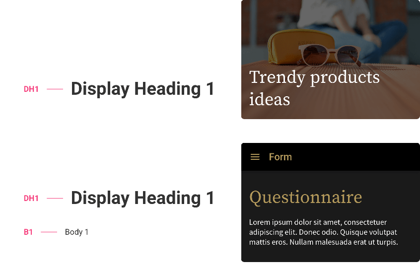 Example in Article Highlight template and Form section