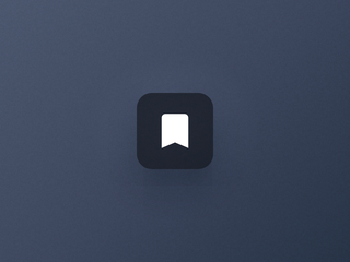An action button with a bookmark icon