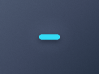 A tiny indicator on its own