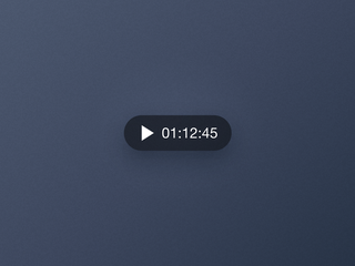 A player control with a play icon and a timer