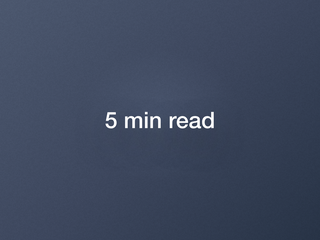 A text element showing a reading time
