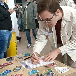 Participante que está se registrando para as 24 horas de inovação.