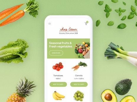Lebensmittelgeschäft-App für einfaches Einkaufen und Lieferung