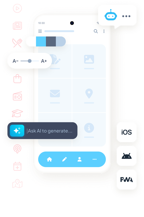 App builder provides great design and powerful features to your apps