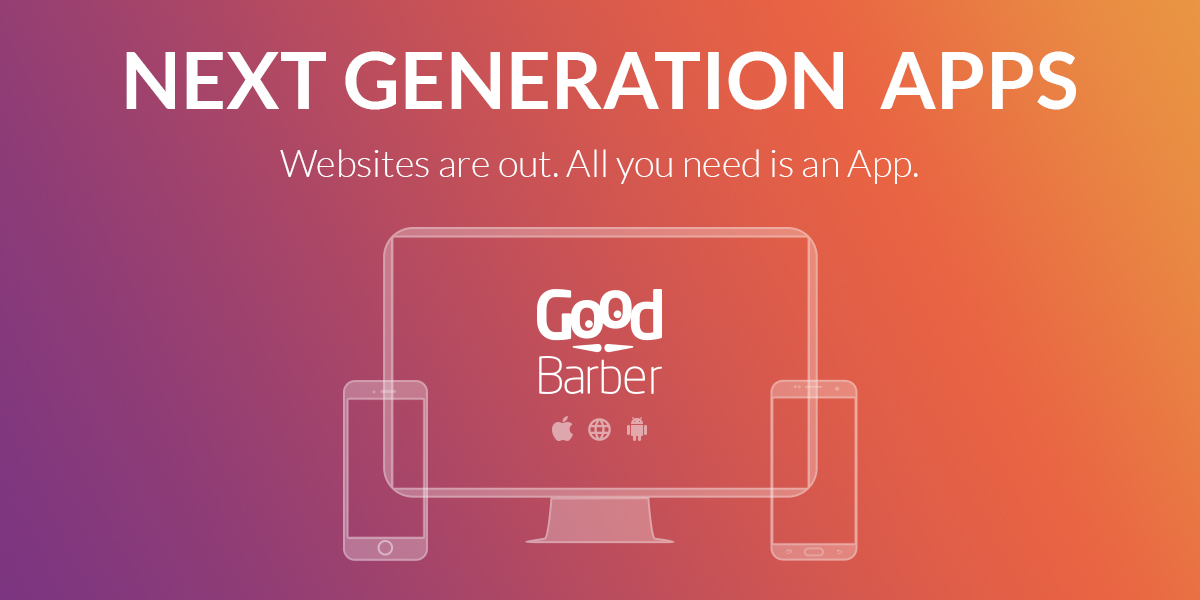 Good barber. Goodbarber. Goodbarber app. Generate app.
